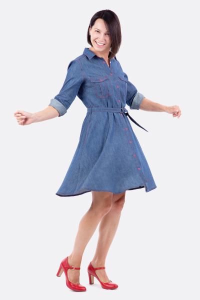 Schnittmuster Holly Damen Blusenkleid by pattydoo